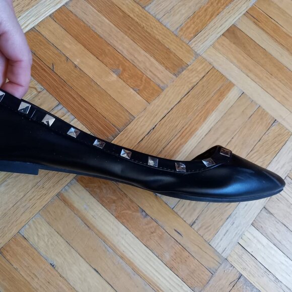 Christian Siriano flat studded black ballerinas shoes, size 7.5 - Picture 8 of 12